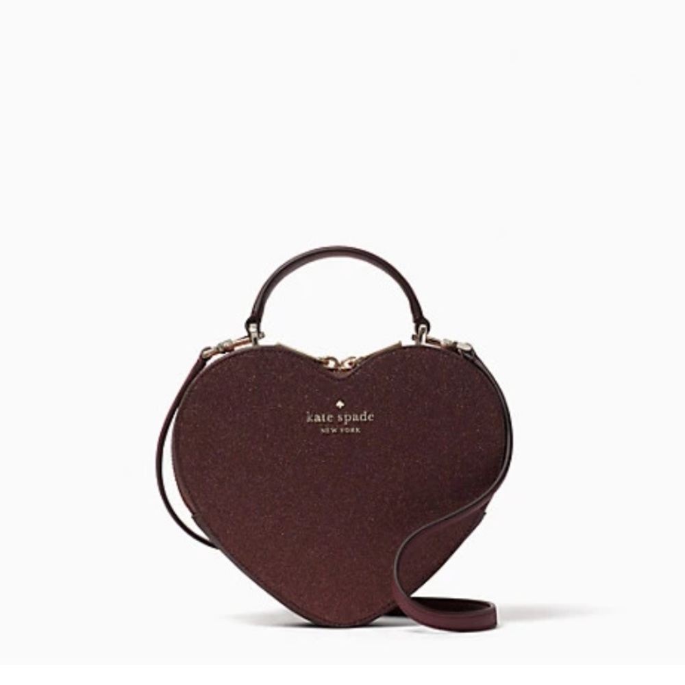 Kate Spade love shack glitter heart bag